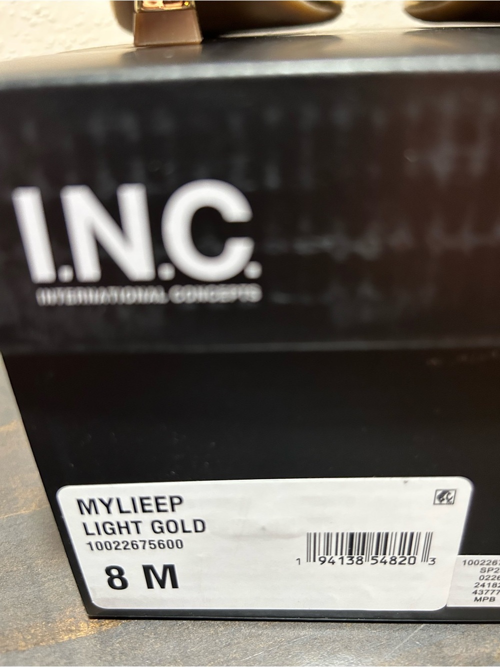INC International Concepts Gold and White Women's Dress Heels NWT size 8 - Picture 6 of 12